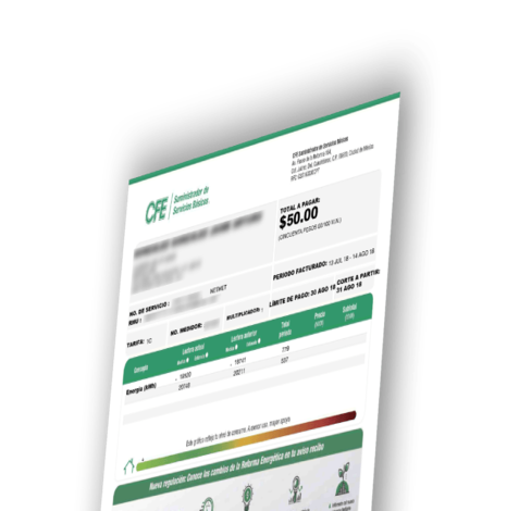 Recibo CFE