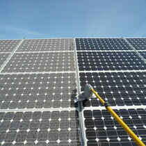 Vista aérea instalación industrial